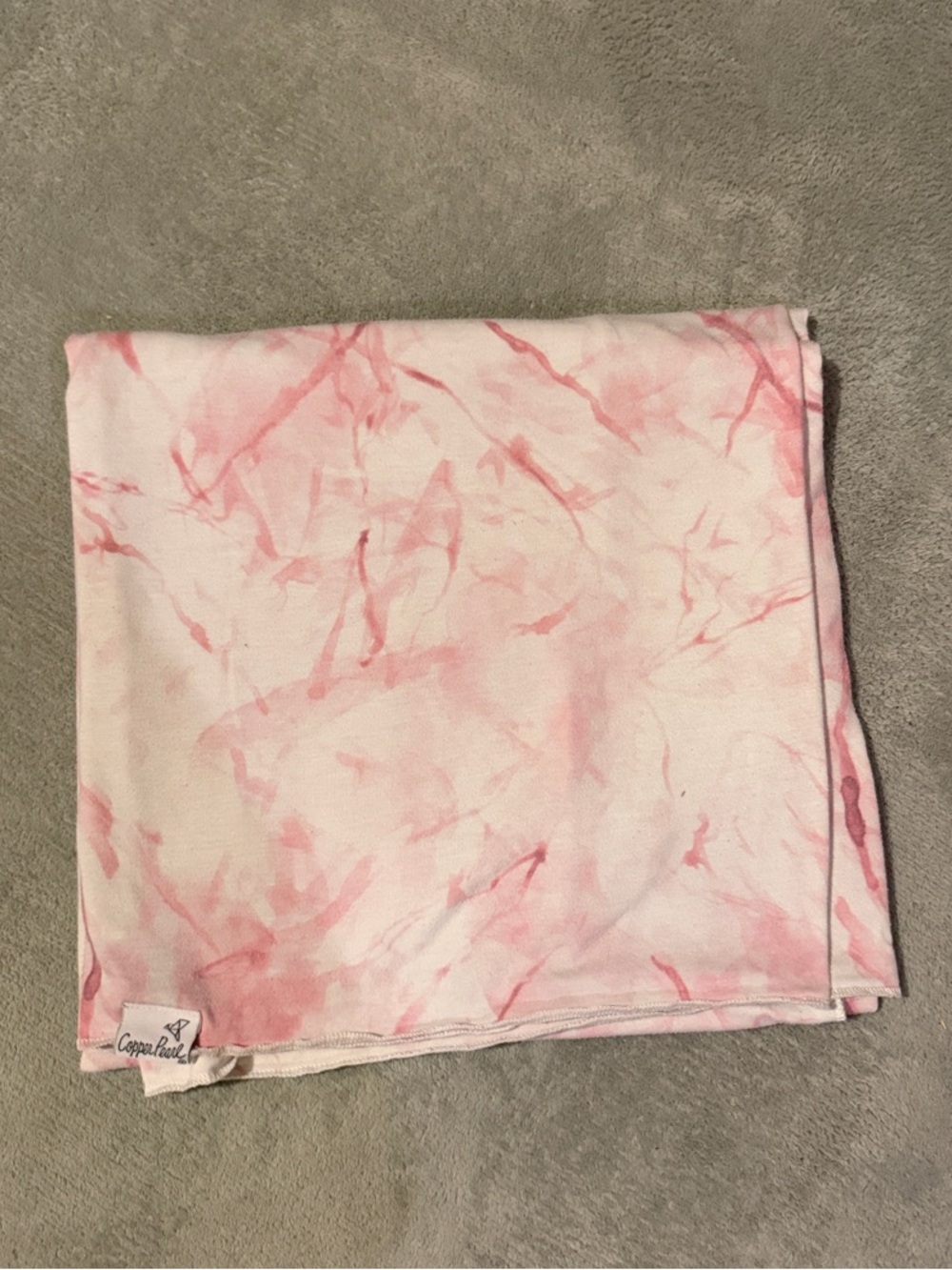 Copper Pearl Pink Tie-Dye Swaddle Blanket